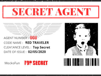Secret Agent ID Card