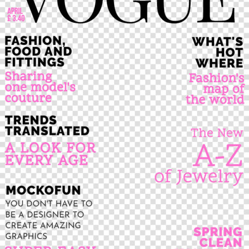 Magazine Cover Template Vogue