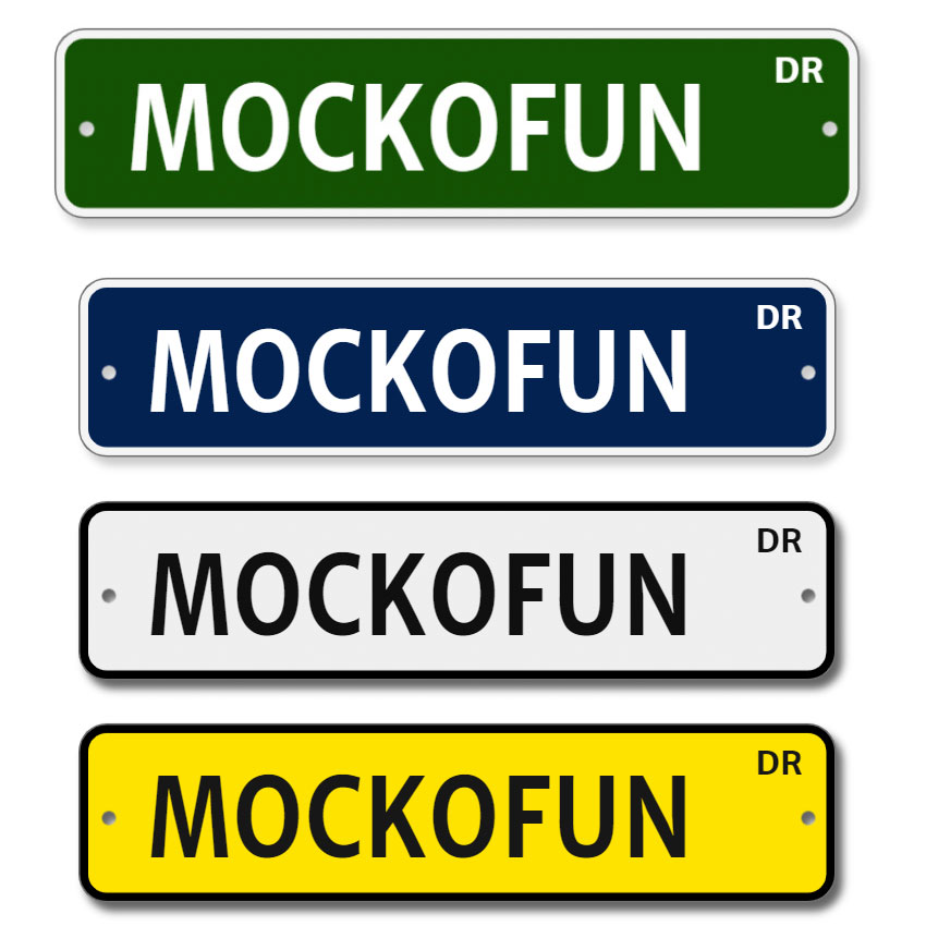 Free Street Sign SVG Collection Online