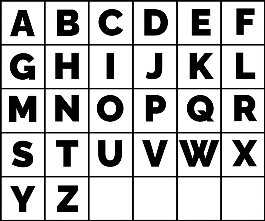 Alphabet Grid