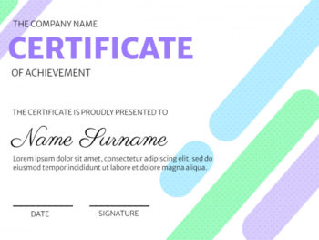 Modern Certificate Design