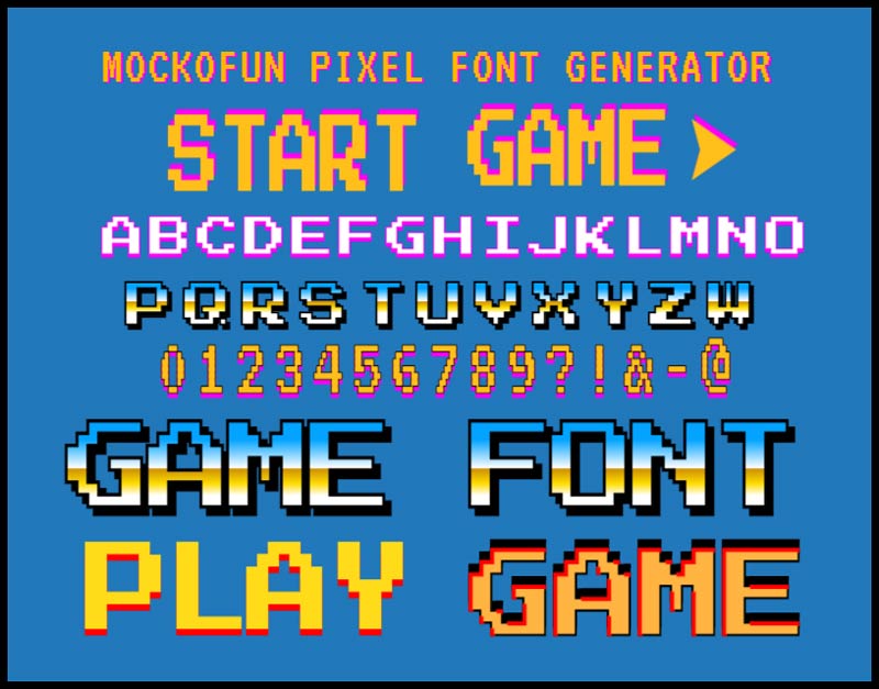 Minecraft Font Generator - MockoFUN