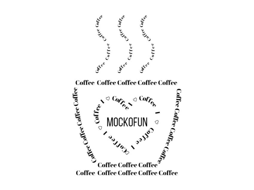 Calligram Coffee Cup