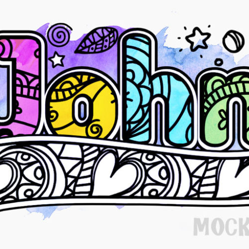 🌻 Doodle Name [Edit Online] MockoFUN