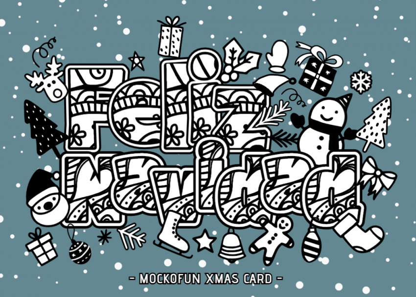 Feliz Navidad Coloring Page