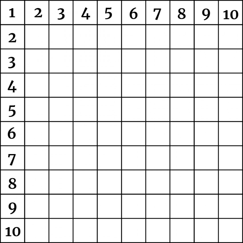 numeracy homework grid