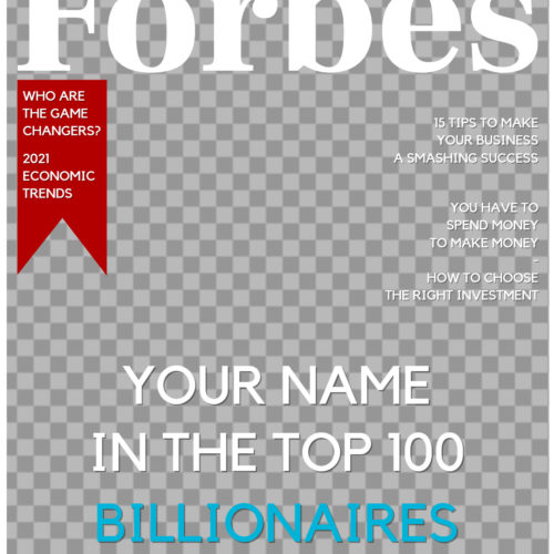 Forbes Magazine Cover Template MockoFUN