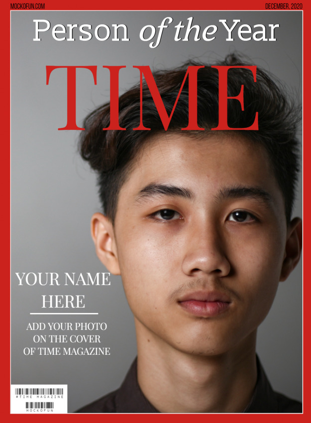 [FREE] Time Magazine Cover Template MockoFUN