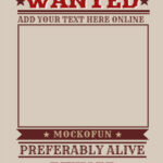 Wanted Poster Template