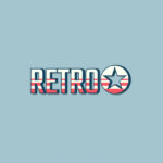 Retro Striped Text