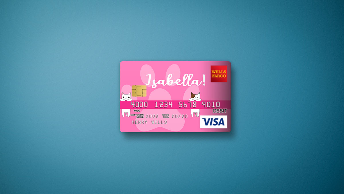 wells fargo custom design debit card
