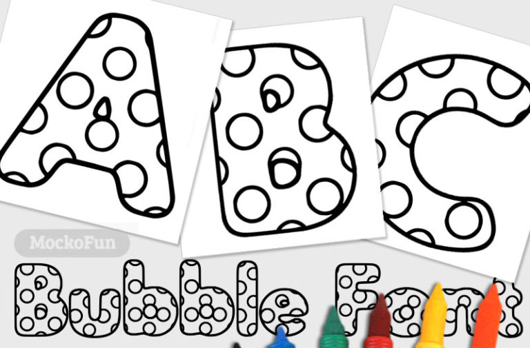 🐌 Fonts for Coloring [FREE]  MockoFUN
