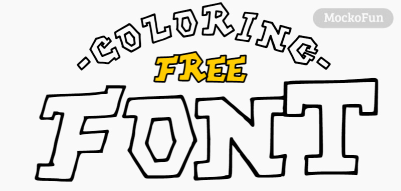 Fonts for Coloring