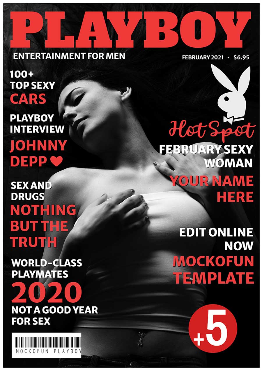 Playboy Magazine Cover Template Mockofun