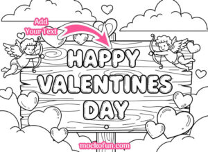 Valentine Coloring Page