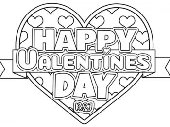 Valentine Coloring Page