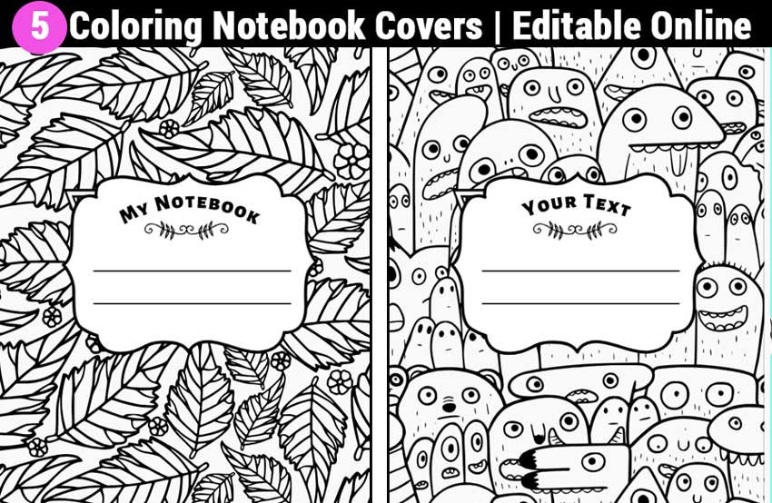 Coloring Notebook Cover