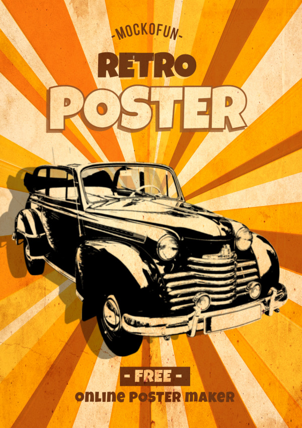 Free Retro Poster Design Mockofun
