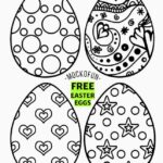 Free Printable Easter Eggs Coloring Pages