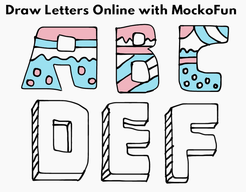 How to draw letters