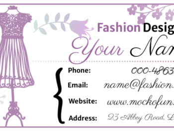 Business Card for Fashion Designer