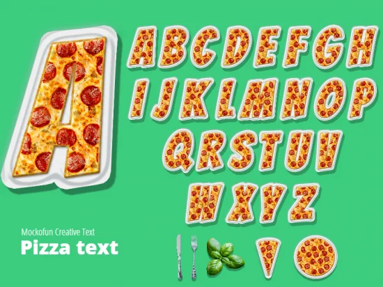 Pizza Alphabet Letters