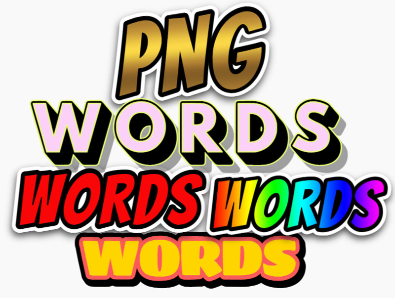 Words PNG