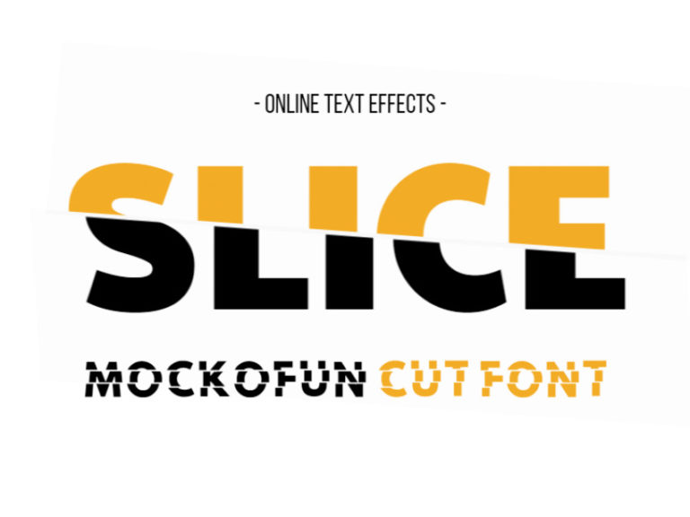 Cut Font Generator - MockoFUN