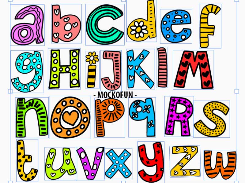 Cute Letters MockoFUN