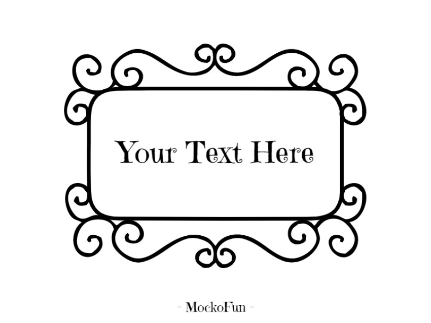 Text Frame PNG