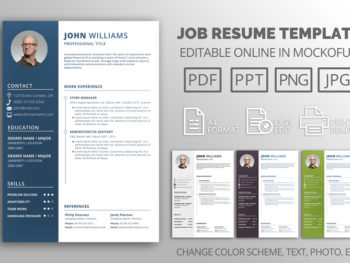 Job Resume Template