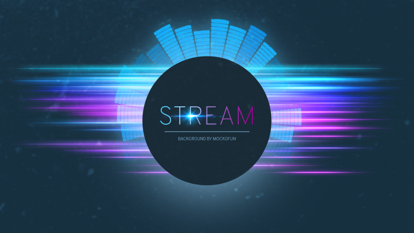 Cool Stream Background Template - MockoFUN