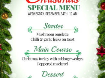 Christmas Menu Design