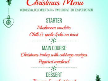 Free Christmas Menu Template