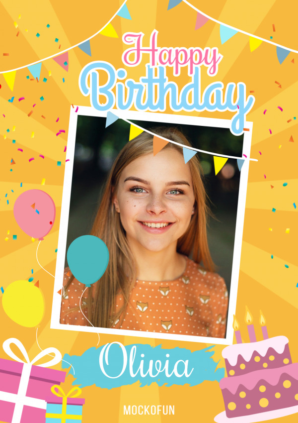 Birthday Poster with Photo