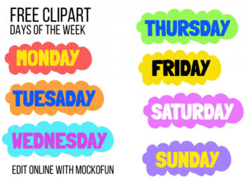 Days of The Week Clipart