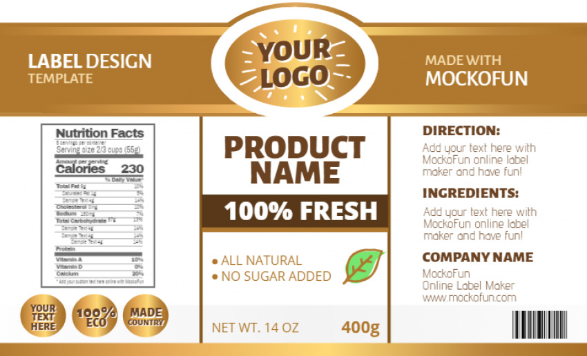 Product Label Template Lupon gov ph