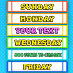 Free Printable Days of The Week Poster