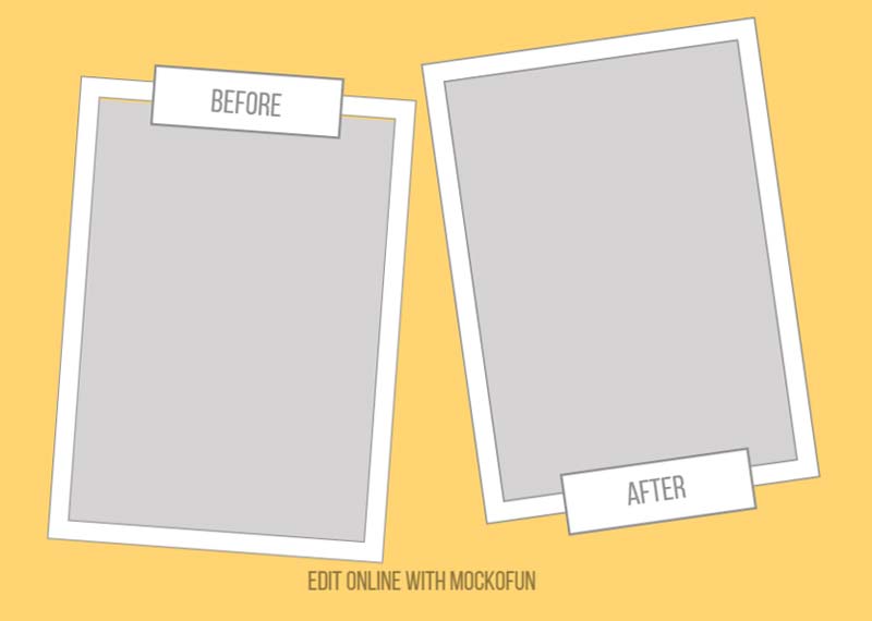 Free and customizable before and after templates