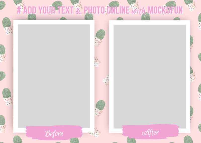 Free and customizable before and after templates