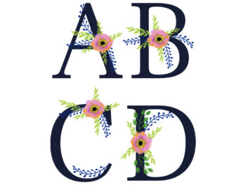 Floral Letters