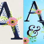 Floral typography