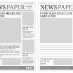 Newspaper Template Blank