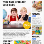 School Newspaper Template