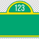 Sesame Street Sign Blank
