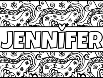 Free Personalized Name Coloring Pages