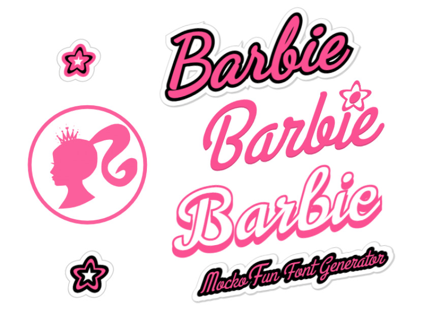 Barbie Font Tumbler Name Tag 30 or 40 oz - Pencil Design Name