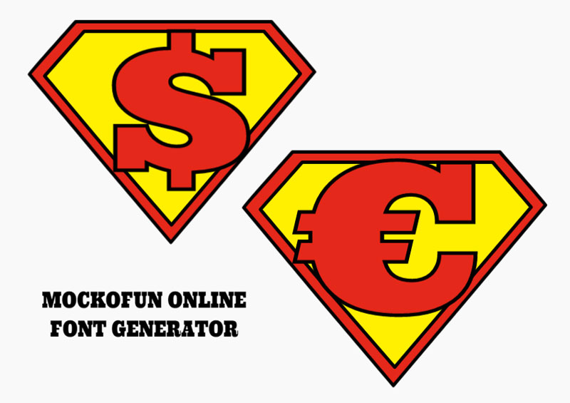 superman alphabet font