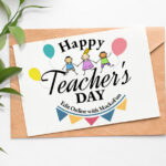 Happy Teachers Day Card Design