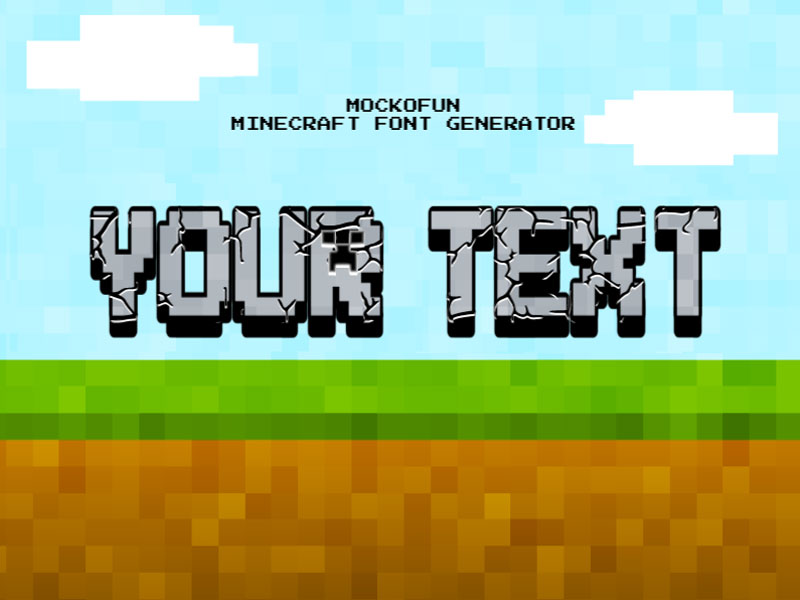 Minecraft Font Generator - MockoFUN